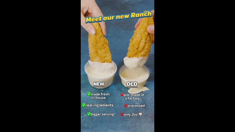 The new ranch dip, fresh, and more than before